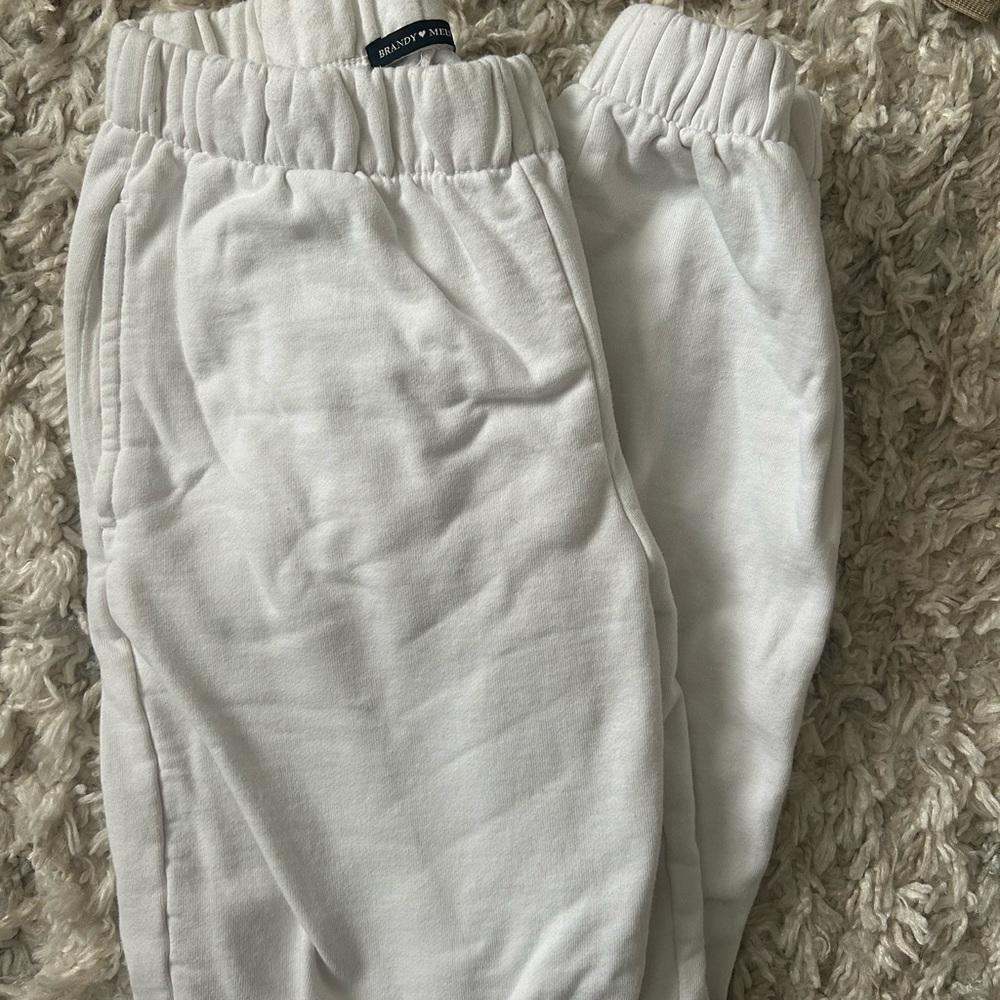 brandy Melville white sweatpants